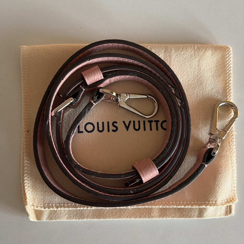Louis Vuitton Pink and Brown Crossbody Strap